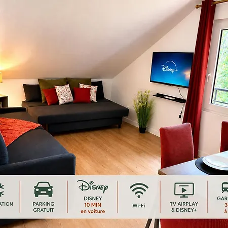 Le Saint-germain - Clim - Parking - 10 Min Disneyland *