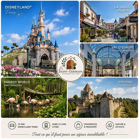 Apartment Le Saint-germain - Clim Ac - Parking - 10 Min Disneyland Saint-Germain-sur-Morin